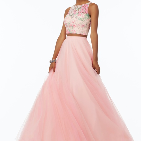 Morilee Madeline Gardner Two Piece Prom Dress - Picture 3 of 7